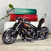 Model Motocykl z Klocków Technic – Custom Chopper