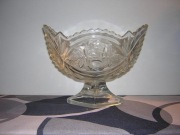 Żardiniera Hortensja Ząbkowice szkło prasowane