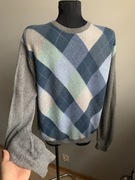 Blue Harbour sweter męski w romby wełniany 100 % wełna M/L
