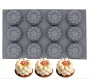 Forma silikonowa w kształcie French Mousse Cake ( do deserów/monoporcji)