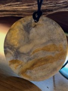 Naszyjnik wisior boho jak kamień marmur piaskowiec rękodzieło