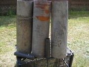 Łuska od armaty Gożdzik - 122 mm, wys 44 cm, ładna