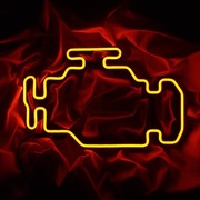 NEON CHECK ENGINE WARSZTAT SAMOCHODOWY lampa