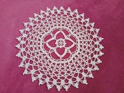 **CEPELIA**biała serwetka szydełko bawełna PRL