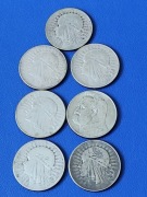 7 x 5zł komplet monet