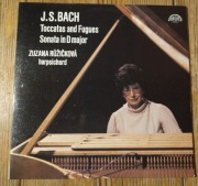2 Winyle J.S. Bach Tokaty i fugi , sonata D Dur na klawesynie Z. Ruzickova 