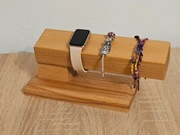 Stojak na zegarki lub biżuterię, bukowy, impregnowany olejem lnianym B