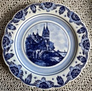 Delft niebieski talerz kolekcjonerski 