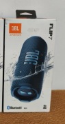 JBL Flip 7 Czarny, Niebieski-Nowe + Przewody do Ładowania 