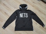 NIKE NBA NETS czarna męska bluza hoodie logowana jak nowa _ M