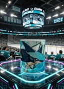 San Jose Sharks hokej NHL rekin prezent dla kibica kubek Ceramiczny 