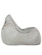 Pokrowiec pufa beanbag fotel siedzisko worek Beliani DROP tyvek szary
