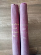 Roczniki naukowe Niemcy 1941, 1942 