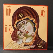 Ikona Matka Boża Czuła, ręcznie pisana