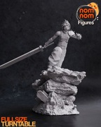 Figurka druk 3D żywica 12K " Cloud Strife - Final Fantasy VII " - 232 mm