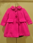 Płaszczyk wełniany 100% wełna 2 lata dla dziewczynki 