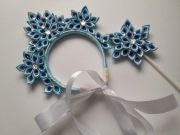 Korona, diadem,  zestaw z różdżką dla księżniczki 