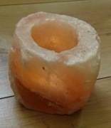 Świecznik z soli himalajskiej