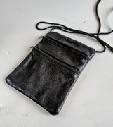 Mocna paszportówka saszetka na szyję etui Skóra naturalna 