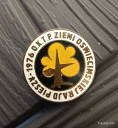 Wpinka PTTK przypinka Pieszy Rajd Ziemi Oświęcimskiej 1976 PRL