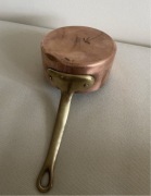 Miedziany garnek garnuszek do sosów czekolady z Francji vintage