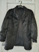 Futro naturalne czarne 