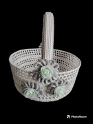 Koszyk Wielkanocny szydelkowy