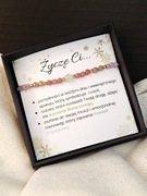 Bransoletka Życzę Ci... Pomyślność i Równowaga  Prezent na święta 