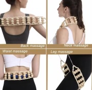 Drewniany wałek do masażu pleców Terapia drewnem Narzędzia do masażu