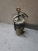 Stara lampa karbidowa górnicza 