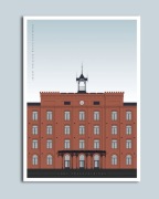 PLAKAT architektura B2(50x70 cm) Łódź, Księży Młyn [kolor]