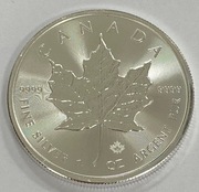 Kanadyjski Liść Klonowy 1 uncja Srebra 2025