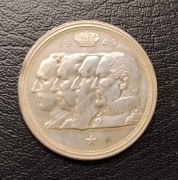 Belgia 100 Franków 1949 Czterech Królów srebrna moneta .835 18g