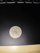 Moneta Quarter Dollar z 1967r obrócona o 180 stopnii, ODWROTKA