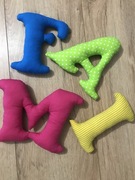 Literki materiałowe - Dogoterapia