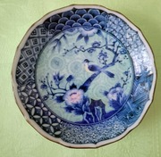 Antyk mały porcelanowy ręcznie malowany japoński talerzyk około 1920 rok