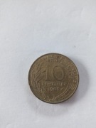 Moneta 10 Centimes 1985r (Francja)
