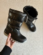 Śniegowce Demar | Buty Zimowe Damskie/Młodzieżowe | R 36 | Czarno-Szare