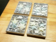 Zestaw pięknych bombek Choinkowych Gwiazdek 