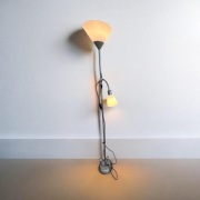 Lampa stojąca 2 klosze Euromate niemiecka 180 cm stan bardzo dobry Ursynów