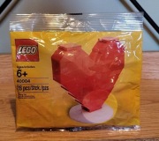 Lego 40004 Serce z klocków Walentynki saszetka z klockami