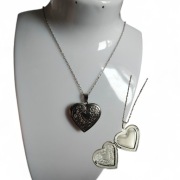 Naszyjnik serduszko otwierane można włożyć zdjęcia do środka