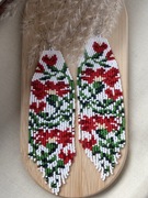 Kolczyki z japońskich koralików.