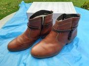 skórzane botki damskie