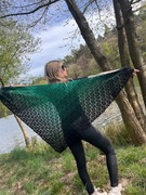 Chusta szal ręcznie robiona na szydełku 