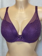 Chantelle fioletowy C36820 NOWY biustonosz 75E usztywniany z fiszbinami
