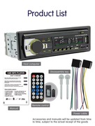 Radio samochodowe, Bluetooth JSD-530 520 60Wx4 FM,USB/SD, AUX