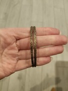 Dwie srebrne bransoletki Warmet 