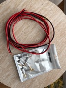 Hi-fi Kabel Tonsil 2 x 3m (2,5mm) i 8x wtyk głośnikowy banan NAKAMICHI