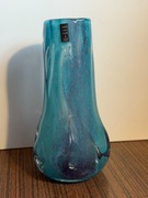 Wazon BURGH HALL GLASS ręcznie wykonany England, szkło artystyczne 20,5 cm